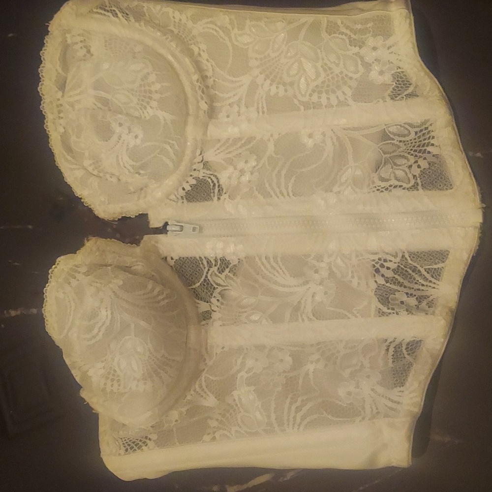 White Lace Bustier